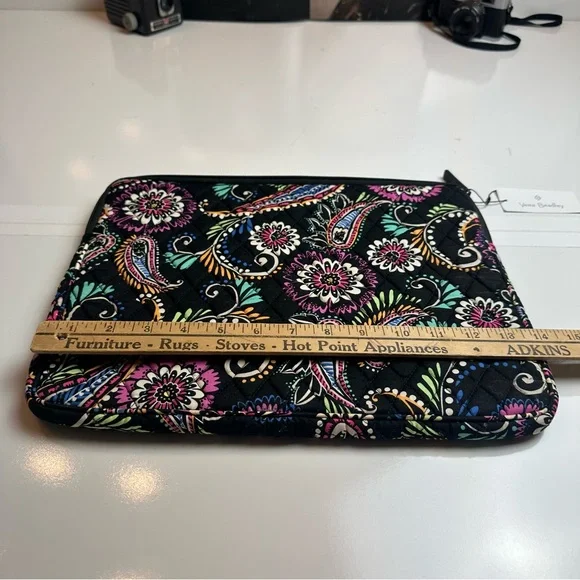Vera Bradley Multicolor Paisley Laptop SleeveQuilted Cotton 14” ProtectiveCase - Picture 7 of 8